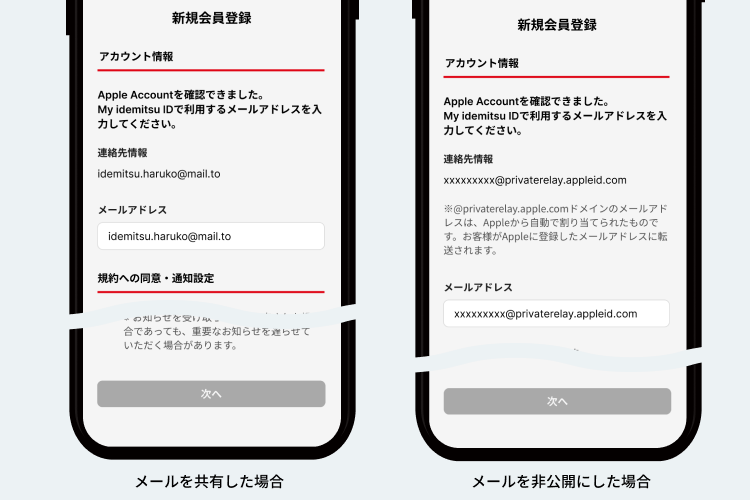 STEP3 My idemitsu ID登録画面